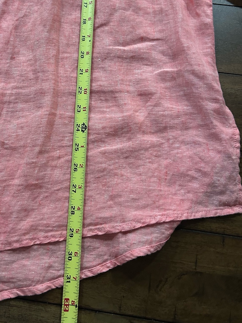 Sigrid Olsen Linen Button Up Top Size 2X Pink Ling Sleeve - Picture 7 of 9